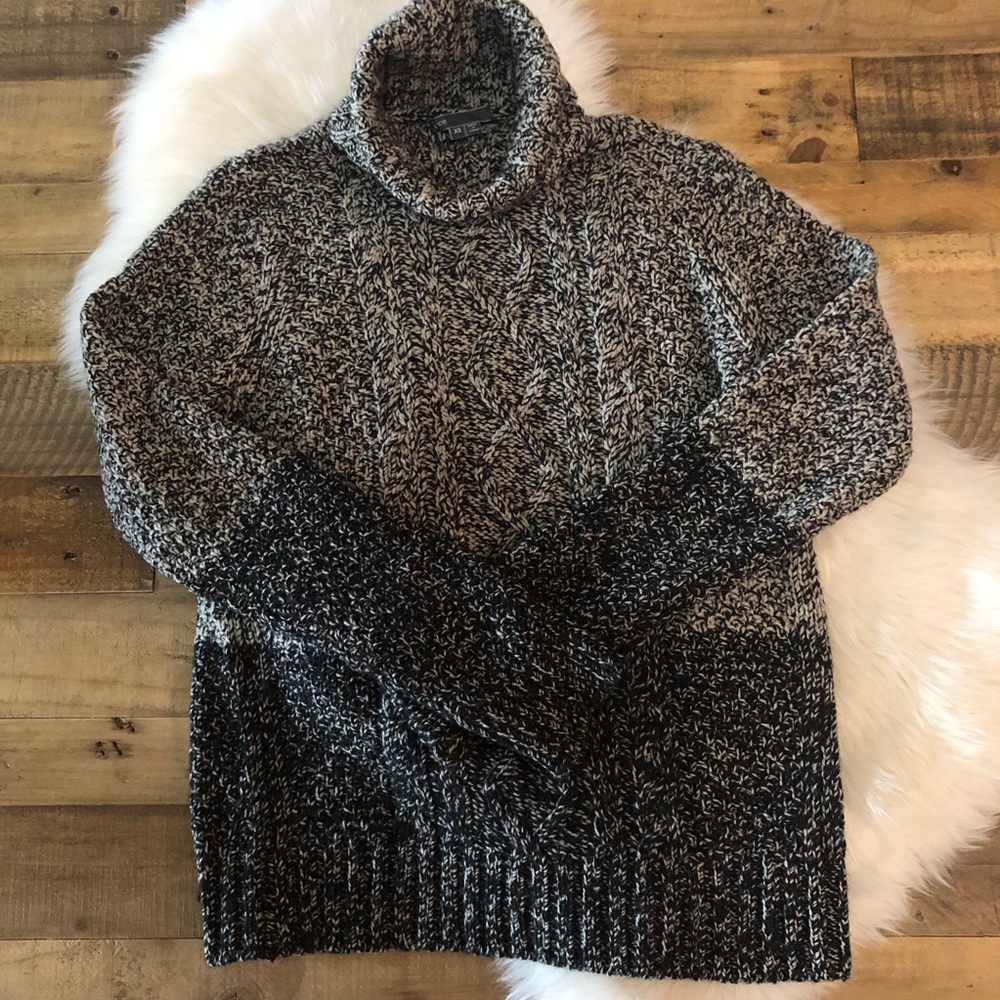 Vince Cable Knit Turtleneck Sweater